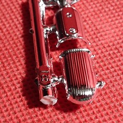 Chrome Blower Scoop 1960 Chevy Corvette 1:25 Scale Model Car Part MPC