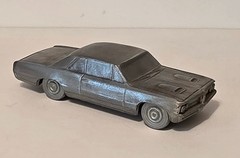 BANTHRICO 1964 Pontiac GTO Hardtop Metal Promo Car Bank