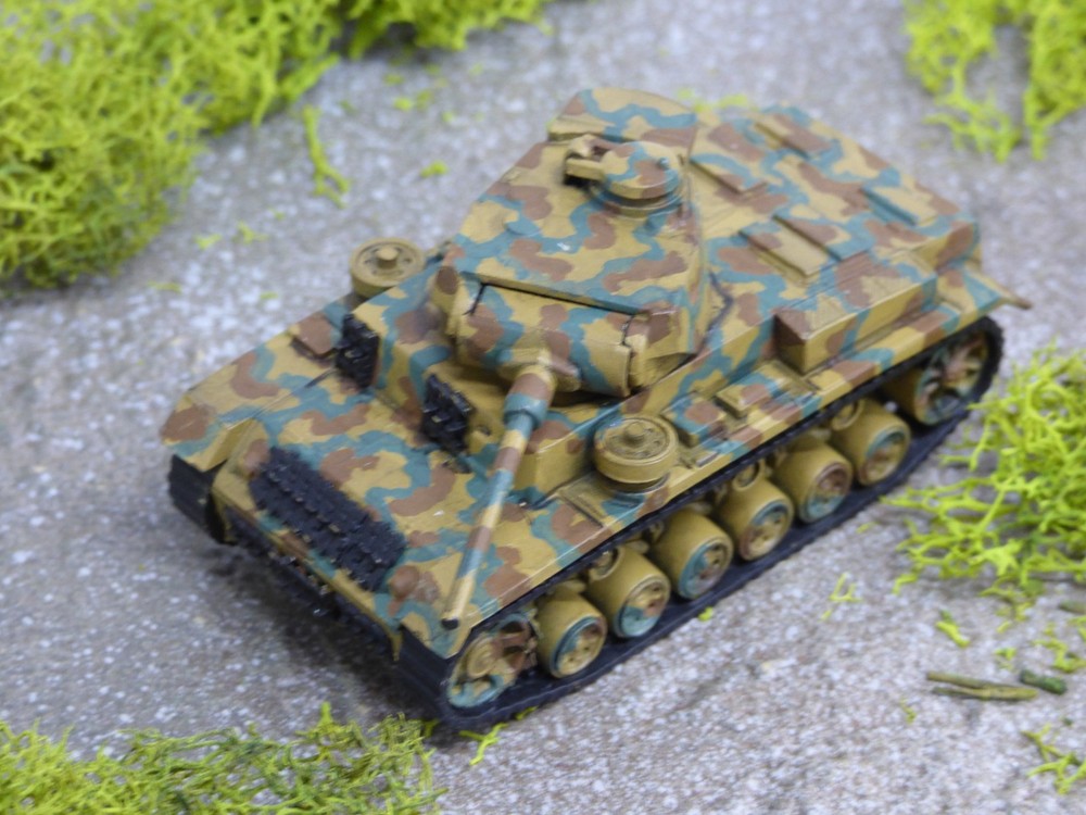 Roco Minitanks Pro Painted WWII German Panzer III Medium Tanks Lot #8998B©