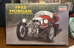 Minicraft 1935 Morgan Model Car Kit NOB