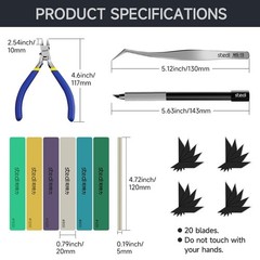 14 PCS Model Tools Kit for Beginners – Professional Craft Set for Gundam & Minia