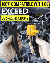 8Pcs DG508 Ignition Coils & Spark Plug SP479, 18.9% High Performance,