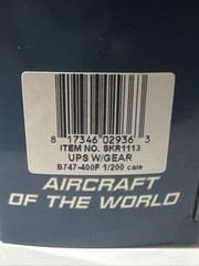 Skymarks Boeing 747-400F Aircraft UPS 1/200 Snap-Fit SKR1113
