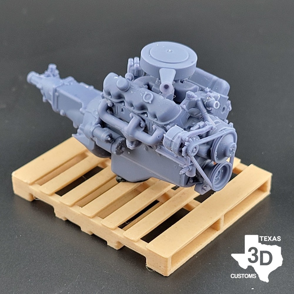 GMC Big Block V6 “305” model engine resin 3D printed 1:24-1:8 scale