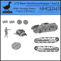 NUMODEL NMGER411 | 1/72 WWII Munitionsschlepper I Ausf A Light Tank w/ Trailer