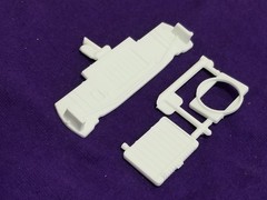 1969 Dodge Super Bee RADIATOR , SHROUD , CRADLE — Monogram Revell 1:24 Model 69