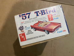 vintage 1962 issue AMT T2257 1957 Ford Thunderbird 57 T-Bird parts