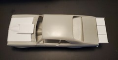 Resin Rear Spoiler & Stinger Hood Combo for ’72*/69 Nova AMT*/Revell 1/25.