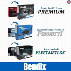 Bendix Priority1 CFM1328 Semi-Metallic Front Brake Pads for Select Models Ford