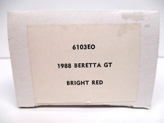 AMT / MPC – 1988 CHEVROLET BERETTA GT (BRIGHT RED) – DEALER PROMO