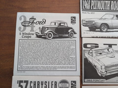 7 Instructions Manual. Vette, C3500 & Ram Dually, GTO, 300, RoadRunner, 34 Ford.