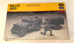 Testors Italeri U.S. Army Willys Jeep w/ Trailer & Figures Model Kit SEALED