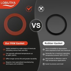 Lobiutiya 2 Pack 3 Female 1/4 Turn Locking Fuel Tank Cap Compatible