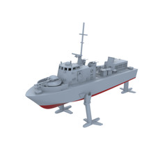 SSC1200761S 1/1200 USS Flagstaff Class Patrol Gunboat Hydrofoil (PGH-1) FULLHULL