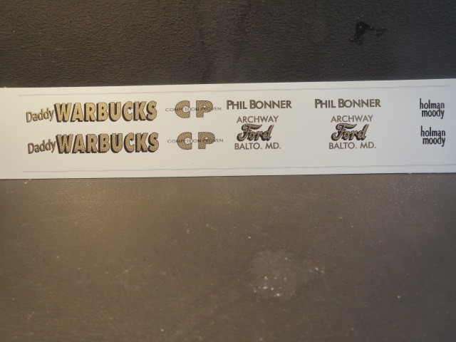 NEW!! Daddy Warbucks 65′ Falcon AWB Spun Gold 1/25 Decal from Fremont Racing
