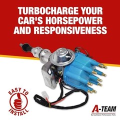 Ready to Run Distributor – Blue Cap, 5.0 HO Small Block Windsor V8-2-Wire