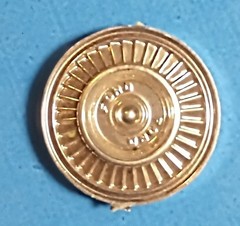 CHROME 58 FORD THUNDERBIRD STYLE HUBCAPS – LOWRIDER – MODEL CAR KIT PARTS LOT