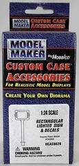 1:24 Scale Rectangular Lighted Sign & Decals Display Accessory – HCAS9626