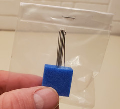 SHELBY COBRA DAYTONA MODEL GUNZE SANGYO PARTS 8 PINS PIN BLUE FOAM BLOCK