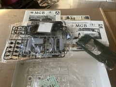 AOSHIMA #01398 EURO CLUB MGB URETANE BUMPER MODEL SEALED CONTENTS