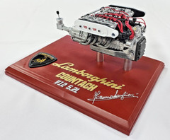 Lamborghini Countach Engine Motor Built Up Painted Model Scale 1/8