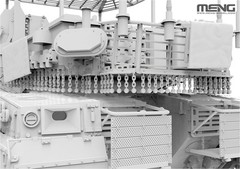GSI 1/35 Israeli Main Battle Tank Merkava Mk.4M Birdcage Armor Plastic Model Kit