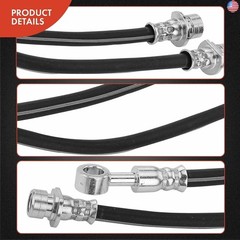 A-Premium Rear Inner and Outer Brake Hydraulic Hose Compatible with Honda