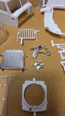 Autocar DC9964B Dump Truck CAB HOOD FENDERS 1:25 AMT NEW Model Kit PARTS