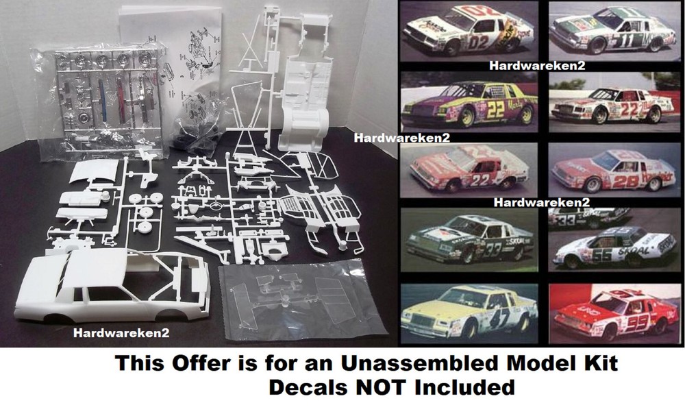 DONOR NASCAR 1981-1985 BUICK REGAL STOCK CAR KIT – WHITE – 1/24 Scale