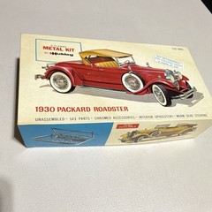 Hubley 1/22 1930 Packard Roadster Model Kit Unassembled Not Painted Metal 4860