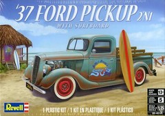 Revell 1/25 1937 Ford Pickup 2n1 Surfboard Plastic Model Kit 85-4516