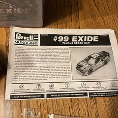 Built Model Car, 1998 Revell Stock Car STARTED, INCOMPLETE, MODIFIED