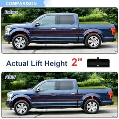 2 Inches Rear Lift Blocks Kit Compatible with 1999-2024 Chevy Silverado 1500