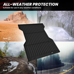 Bed Mat for Toyota 2005-2023 Tacoma (5FT,61.3” Bed) Truck Bed 5Ft, All Weather