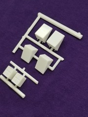 Diamond REO Truck Tractor BATTERY BOXES & BATTERIES for 1:25 AMT Model Kit COVER