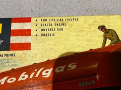 VINTAGE 1956 REVELL WHITE FRUEHAUF MOBILGAS GAS TRUCK MODEL KIT SEALED CONTENTS