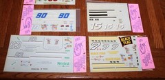 9ct Lot Blue Ridge Waterside Decals ORRC 1/24 and 1/25 Scale NASCAR Racing NOS