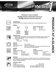 ACME Finish 1 Ultimate Overall Clearcoat, FC720, 1GAL FH 613 Slow Hardener
