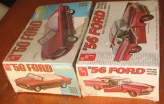 AMT 1950 Ford Convertible T353 1956 Fairlane T271 Lot of 2 Sealed 1970s Issue