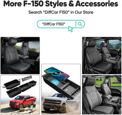 for Ford F150 Seat Covers 2015-2023 2024 2025 2026 (Only Front Seat Covers), Lea