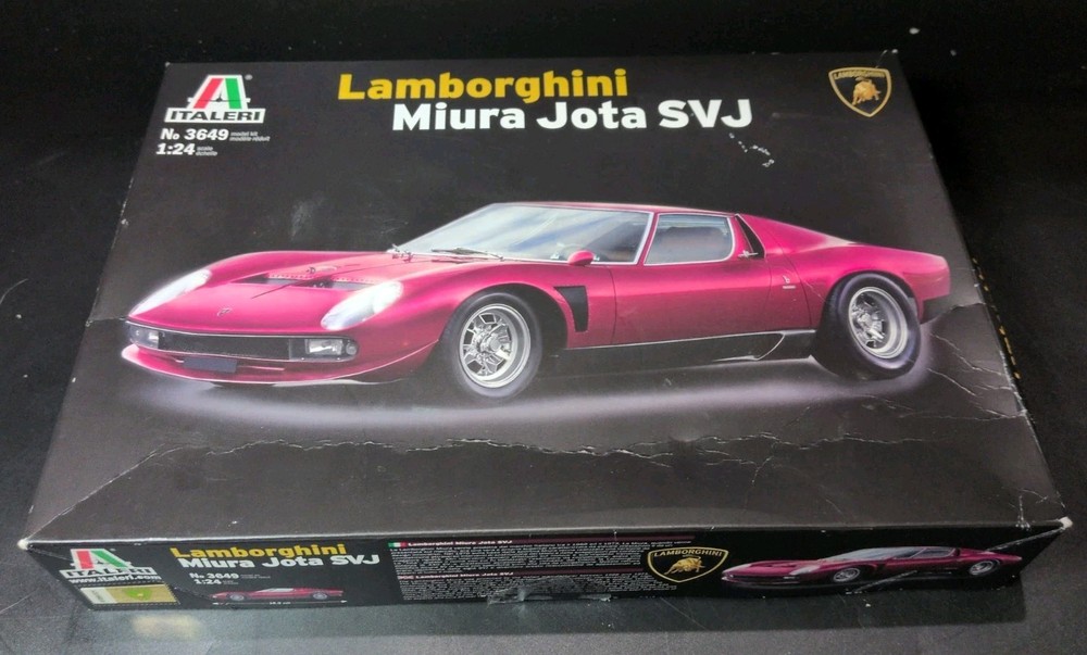 Italeri 3649 Model Plastic to Assemble Car Lamborghini Miura Jota Svj- Model Kit