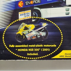 2001 ITALERI Honda Motorcycle Racing Team Model #3810 Nastro Azzu Open Box 1:24