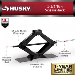 1-1/2 Ton Scissor Car Jack