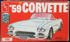 AMT plastic model kit ’60 CORVETTE Street Rods 1:25 Scale 1374/12