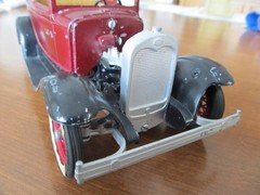 Vintage Hubley Toys Metal Built Model A Ford Victoria for Parts or Repairs
