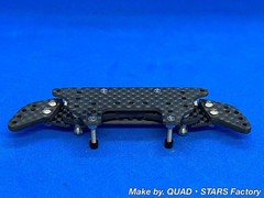 [Mini 4WD/Custom parts] For MS chassis 2-axis AT pivot bumper + roller stay /