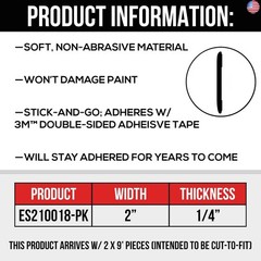 Dawn Enterprises Automotive Trim Molding (2″ Wide) Universal Car Body Side