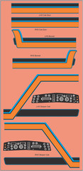 Ford LTL 9000 Truck Decals − Multi-Scale Waterslide Decals for Scale Models