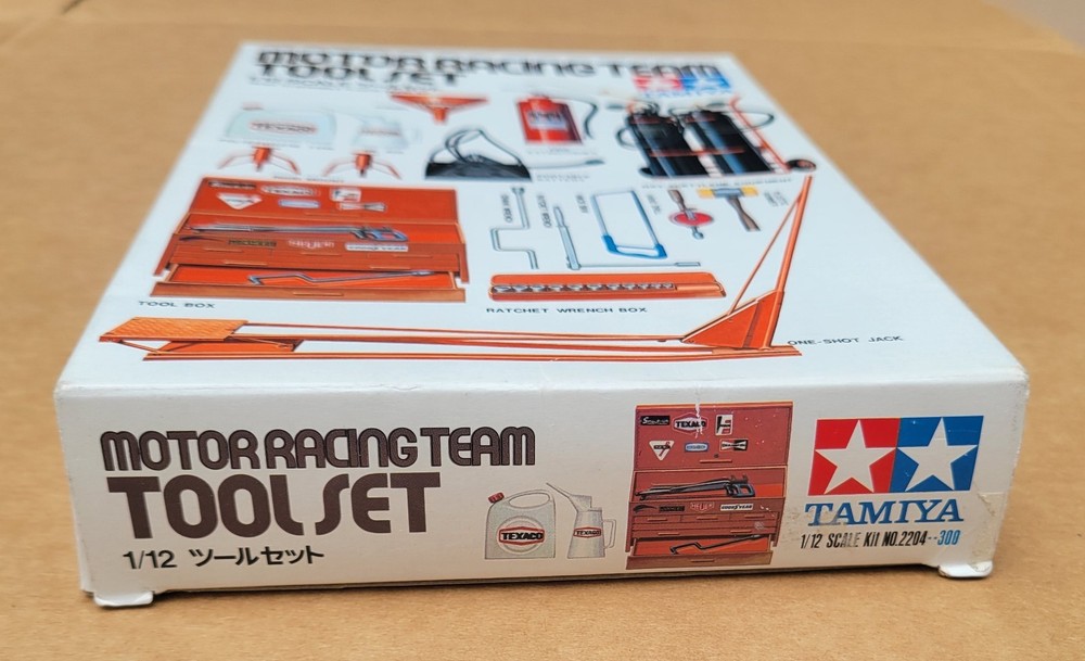 Tamiya 1:12 Motor Racing Team 15 piece Tool Set 1975 Issued Model Kit 2204-300