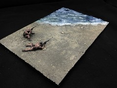 1/35 Scale Military Diorama Base Terrain Display Model Soldiers Figures Diecast